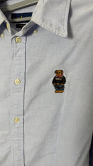 Rare Vintage Ralph Lauren Polo Bear Oxford long Sleeve Shirt