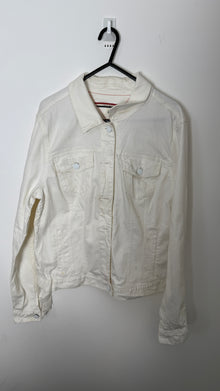  Rare Tommy Hilfiger Cream Denim Jacket