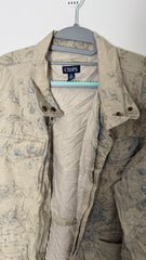 Vintage Chaps Floral Jacket Zip Front and Snaps