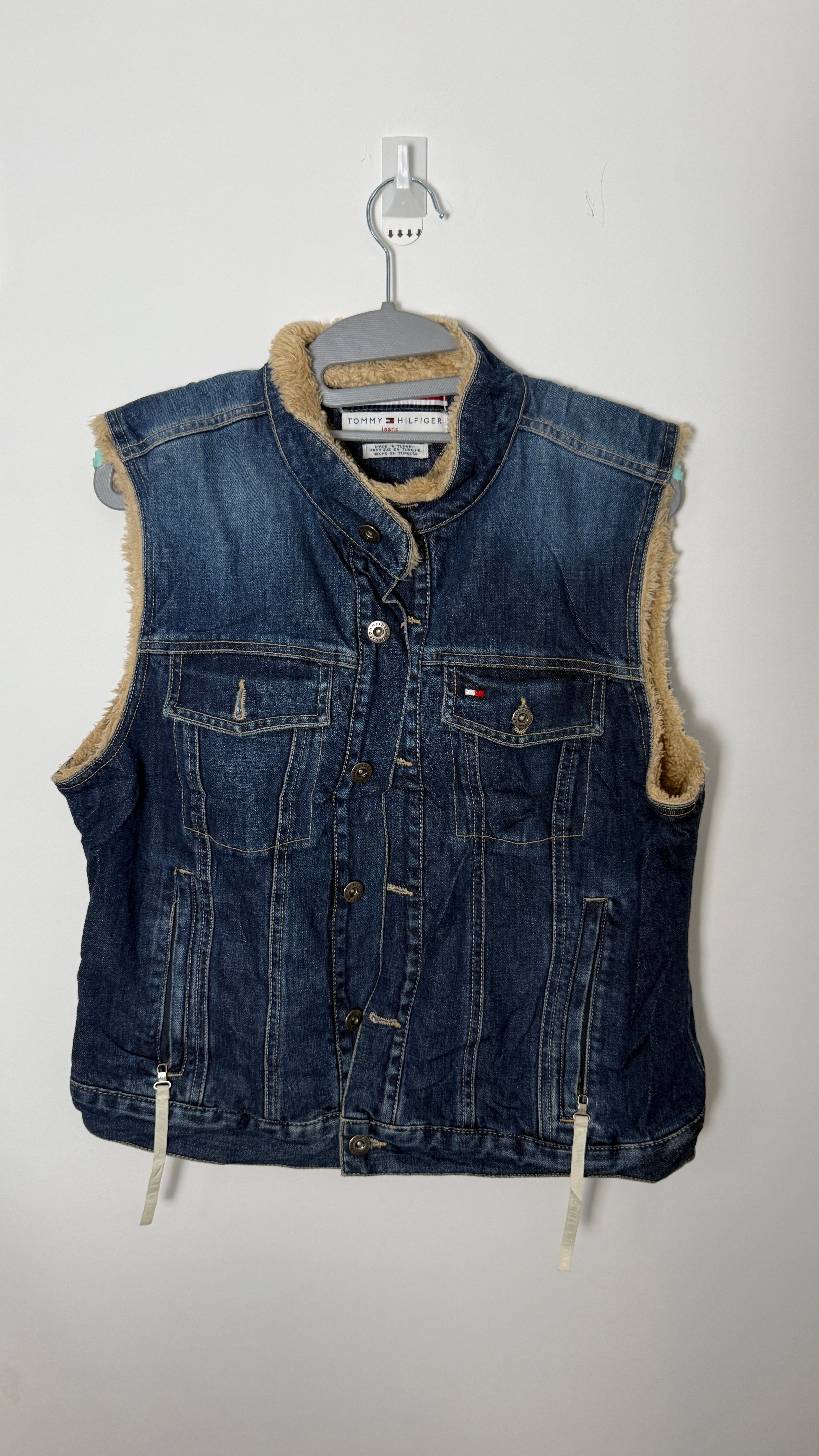 Tommy Hilfiger Denim Sherpa Lined Jeans Vest