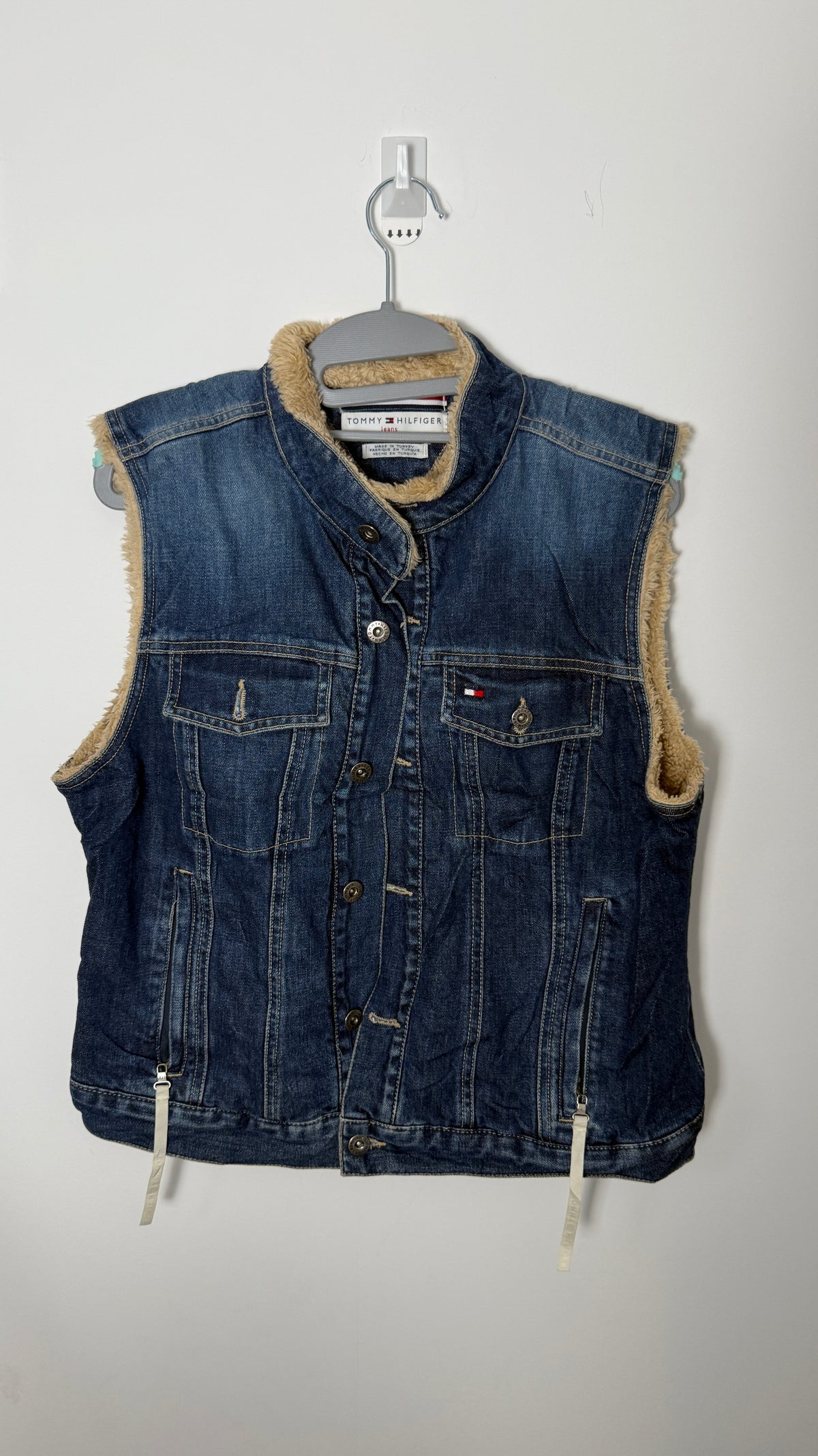Tommy Hilfiger Denim Sherpa Lined Jeans Vest