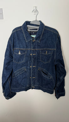  Vintage Nautica Jeans Company Denim Trucker Jacket