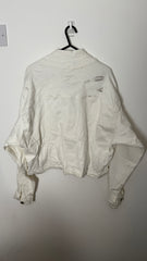 Vintage Nautica Jeans Company White Cropped Denim Jacket