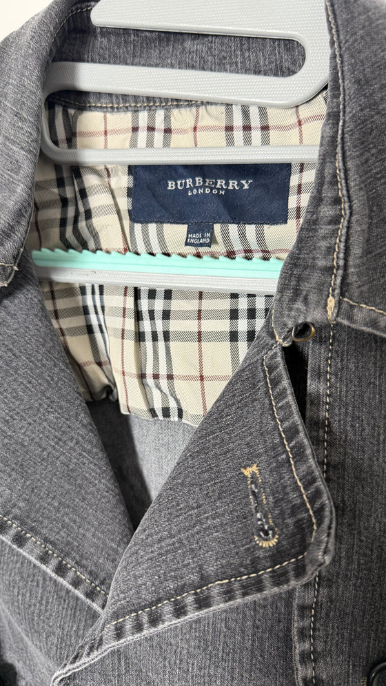 Vintage Double Breasted Burberry Denim Jacket