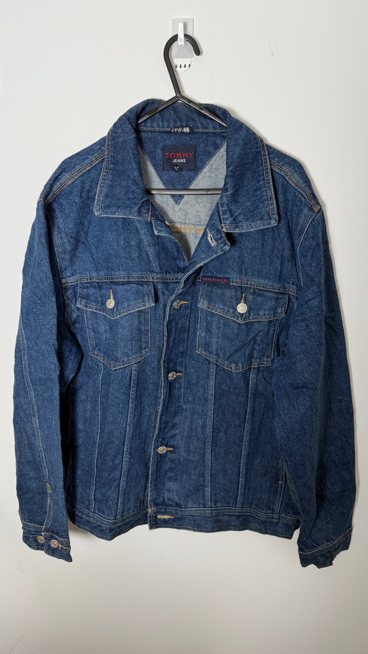 Vintage White UK Tommy Hilfiger Denim Jean Jacket