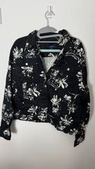 Vintage Floral Chaps Jacket White UK Retro