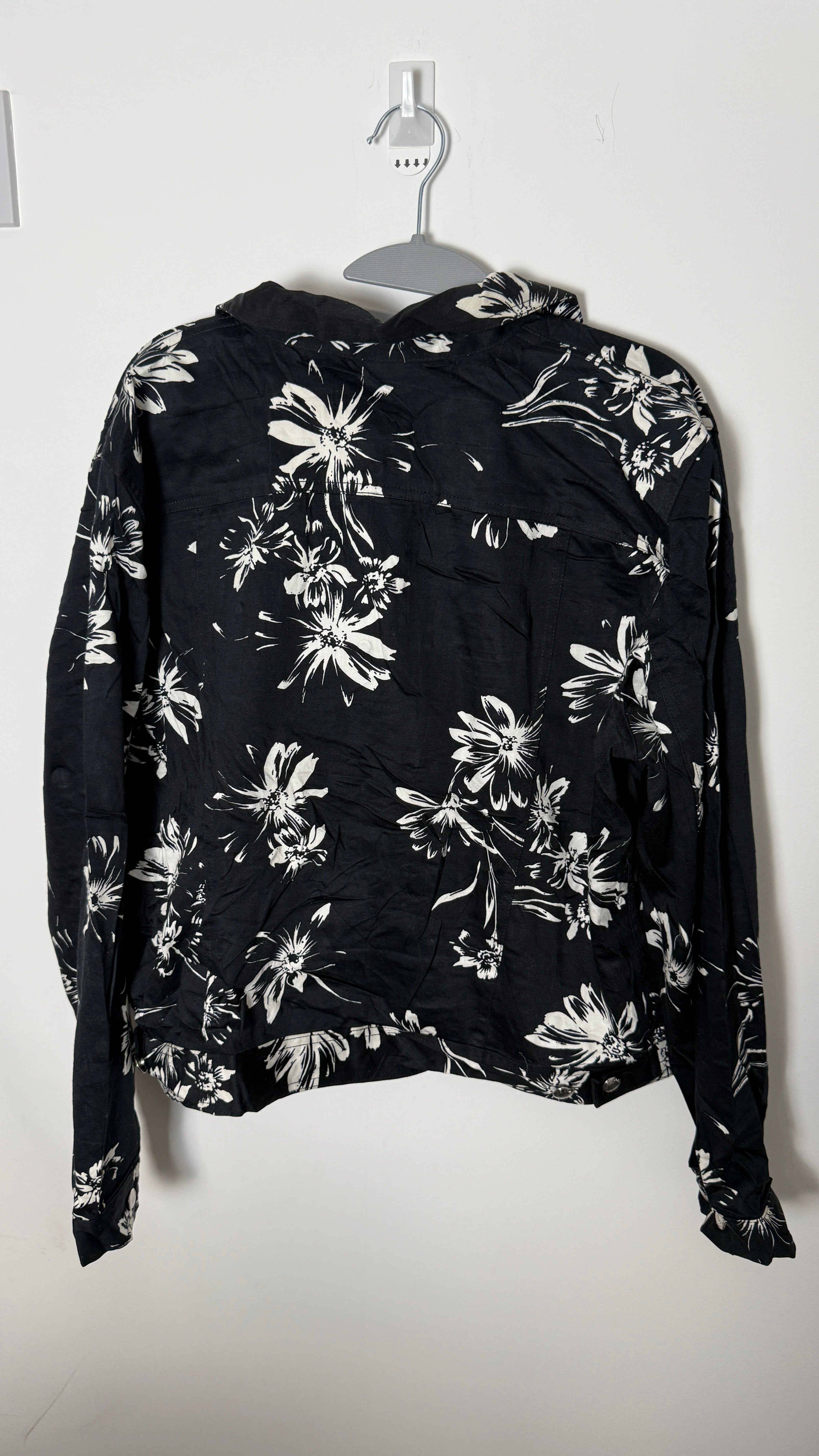 Vintage Floral Chaps Jacket White UK Retro