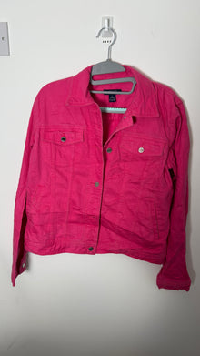  Vintage Chaps Pink Womens Denim Jacket