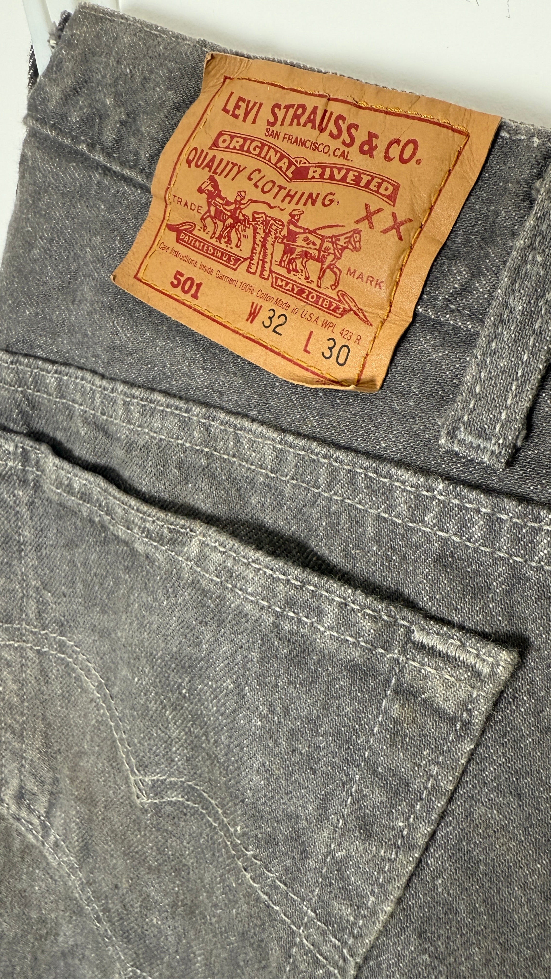 Vintage Levi's 501 XX, USA Made Denim Jeans - W32 L30