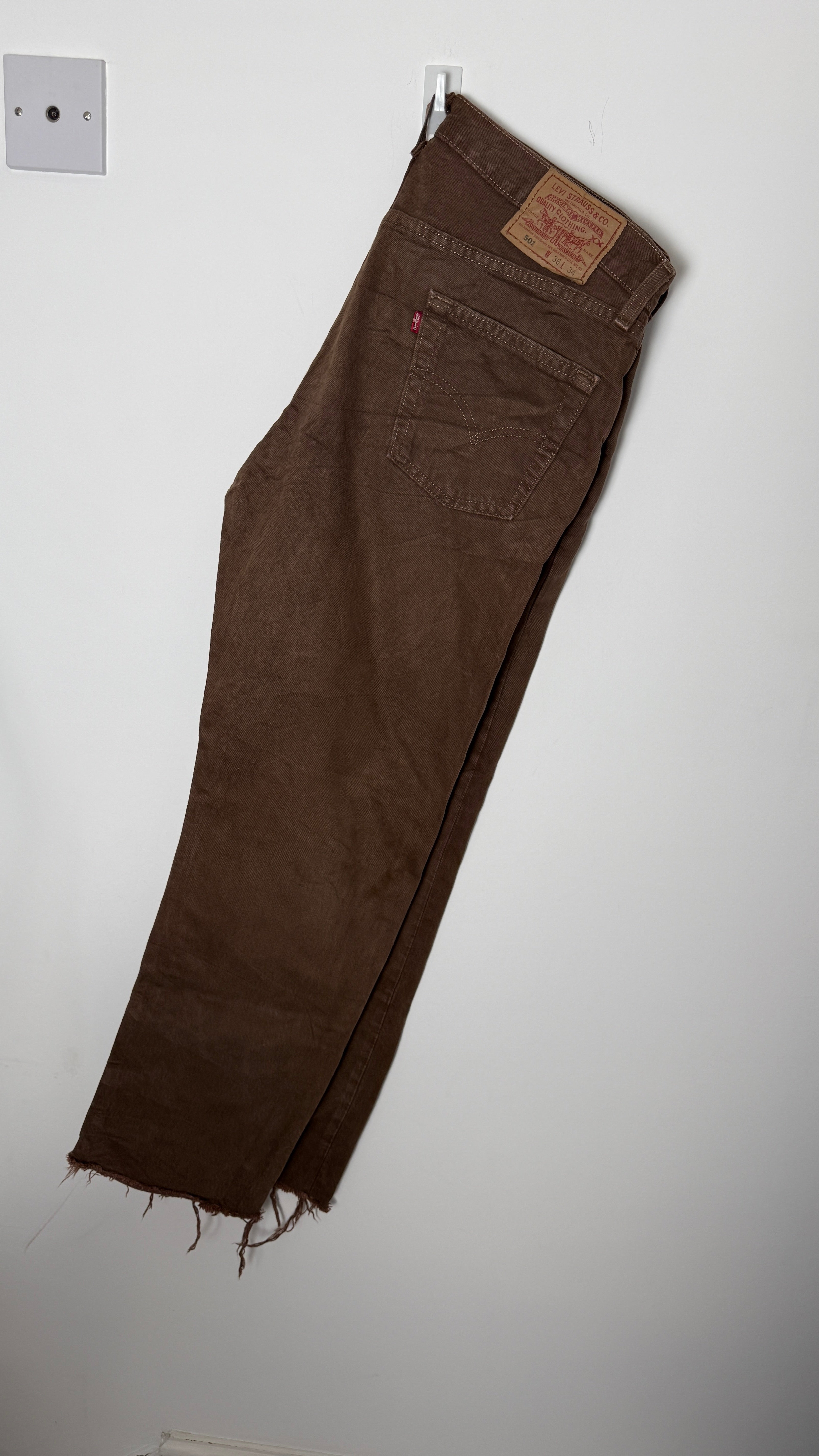 Vintage Levi's 501 XX, USA Made, Disstressed Denim Jeans - W36 L30