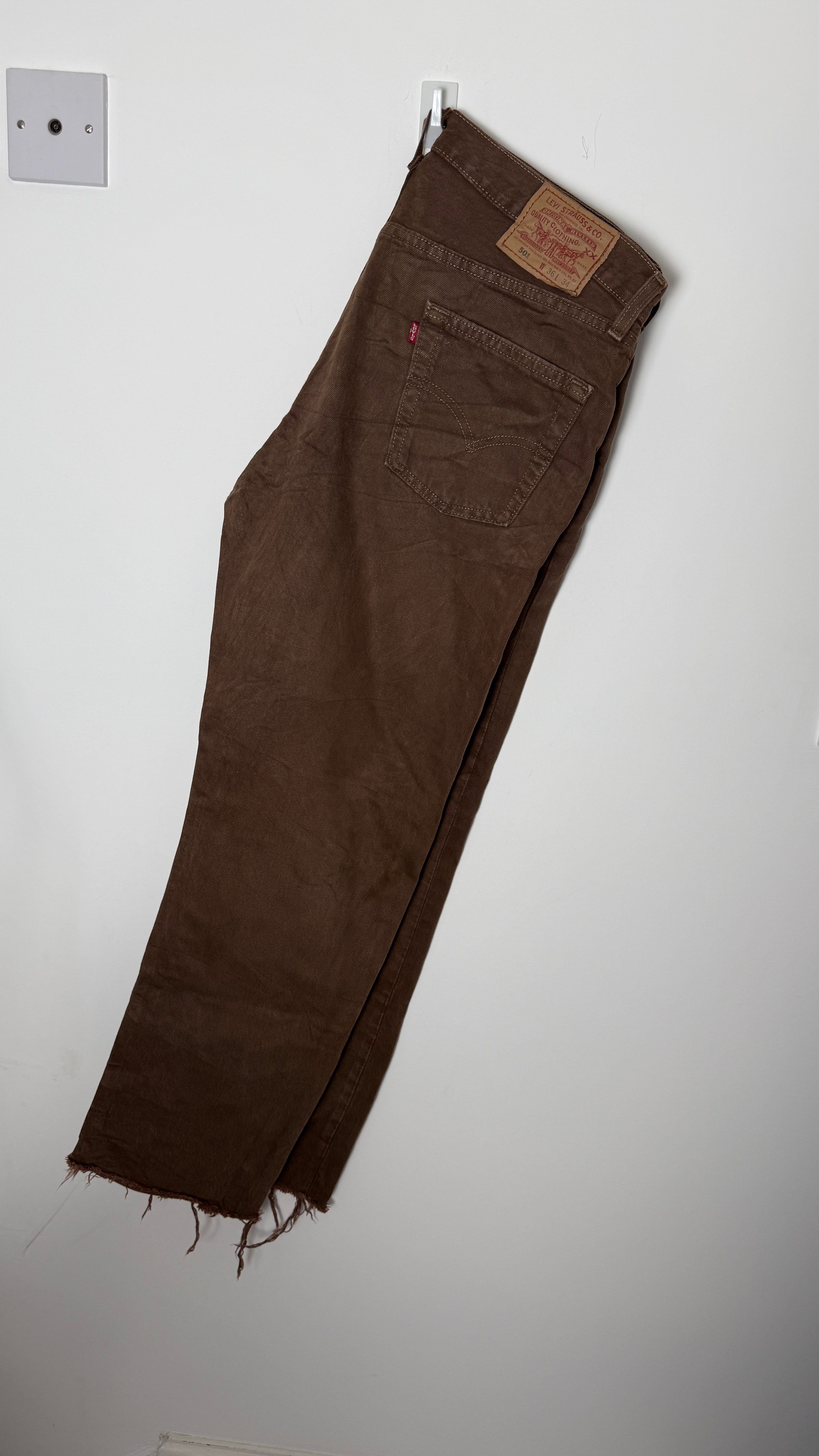 Vintage Levi's 501 XX, USA Made, Disstressed Denim Jeans - W36 L30