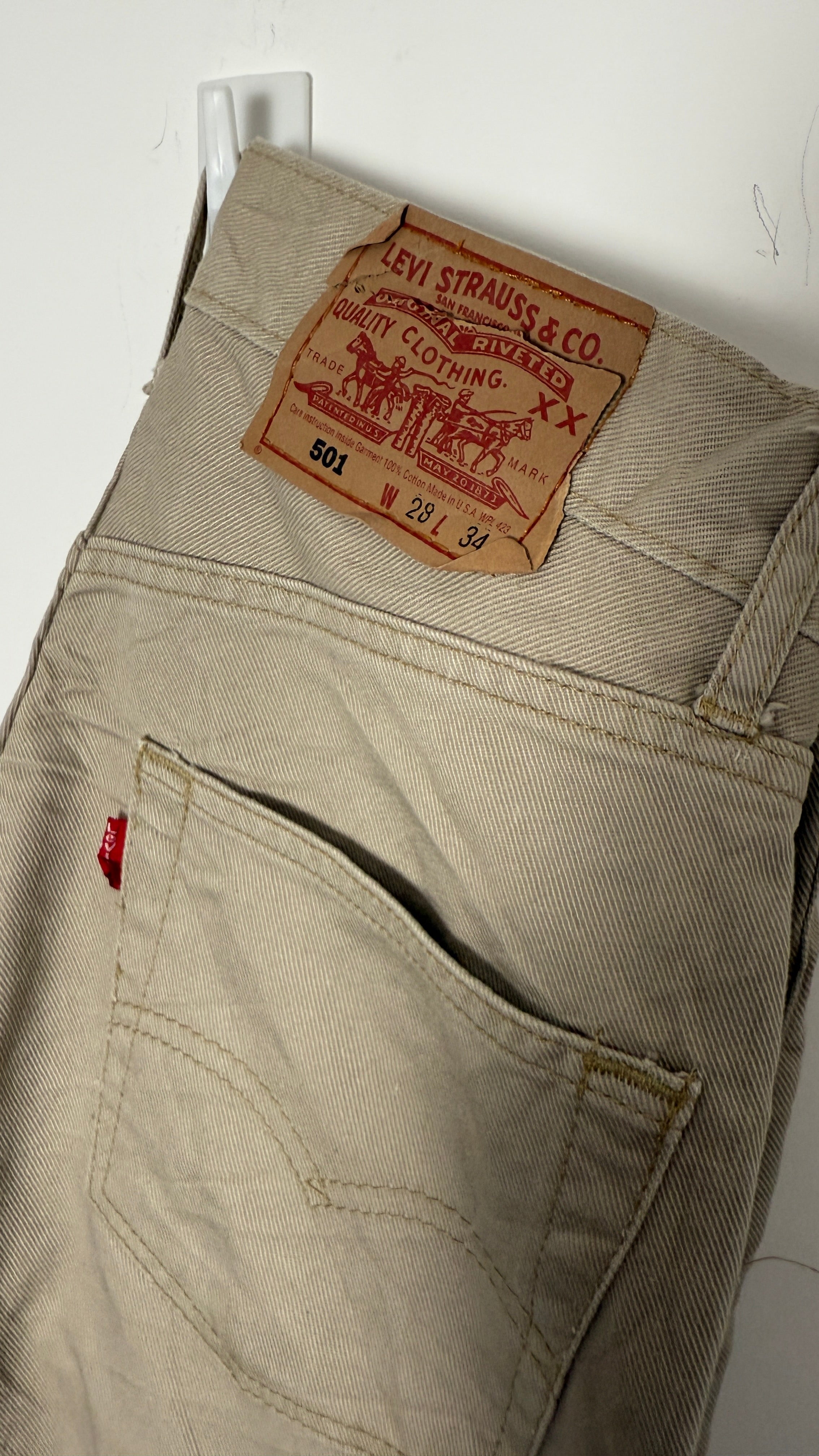 Vintage Levi's 501 XX, USA Made Denim Jeans - W28 L32