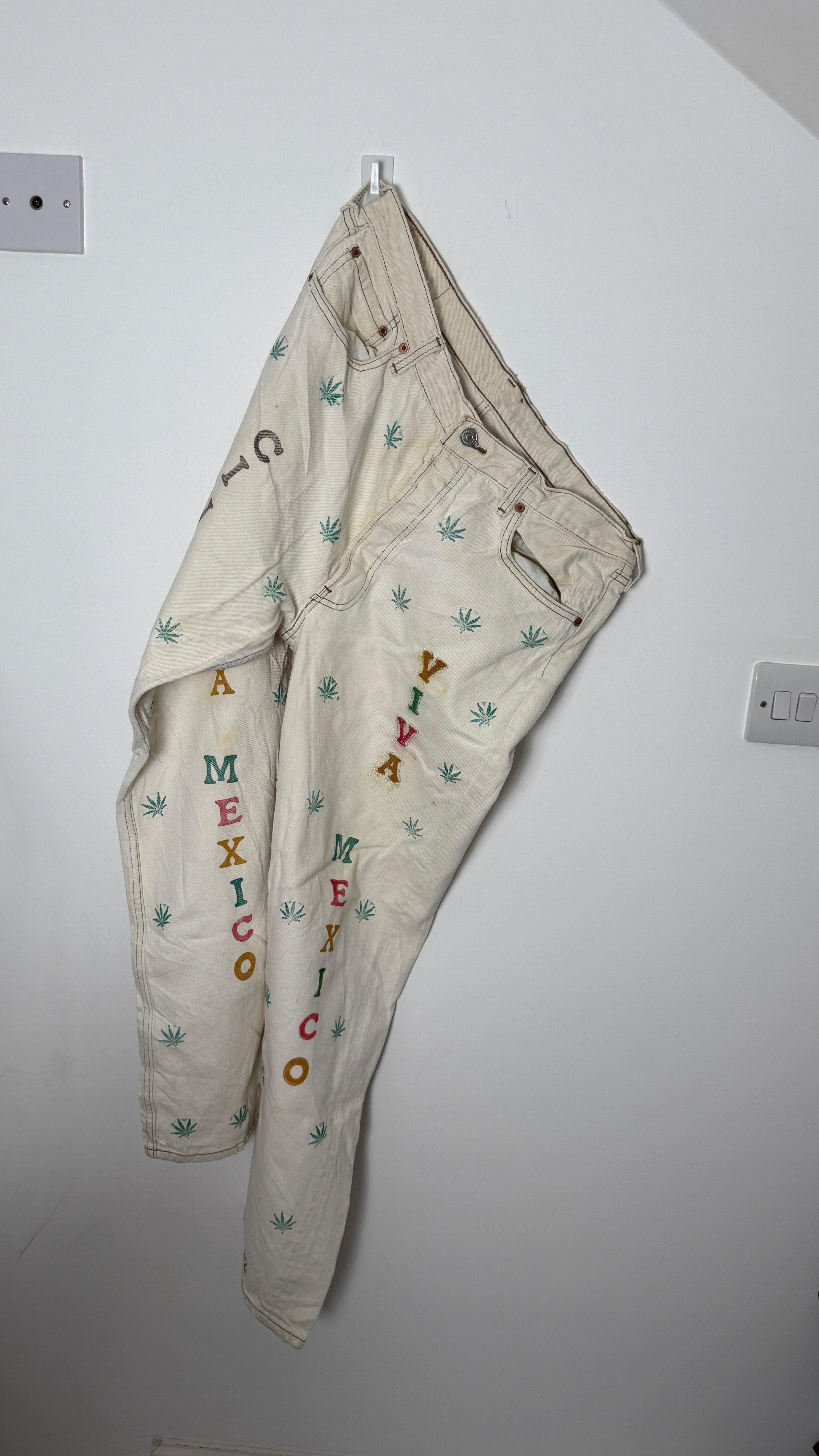 Vintage Levi's 501 XX, USA Made VIVA Mexico Y2K Denim Jeans - W36 L29