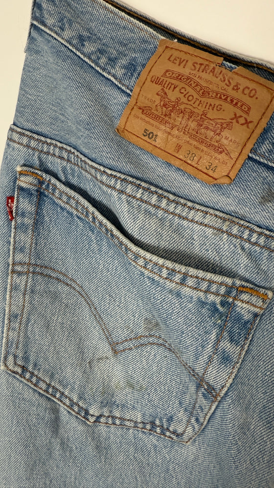 Rare Vintage Levi's 501 XX, USA Made Denim Jeans -  W38 L34