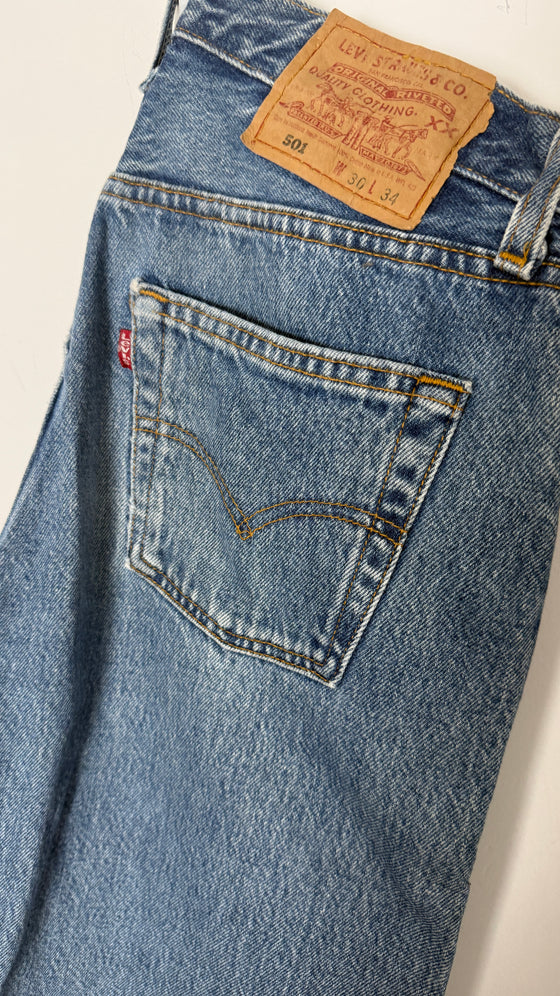 Rare Vintage Levi's 501 XX, USA Made Denim Jeans - W30 L34