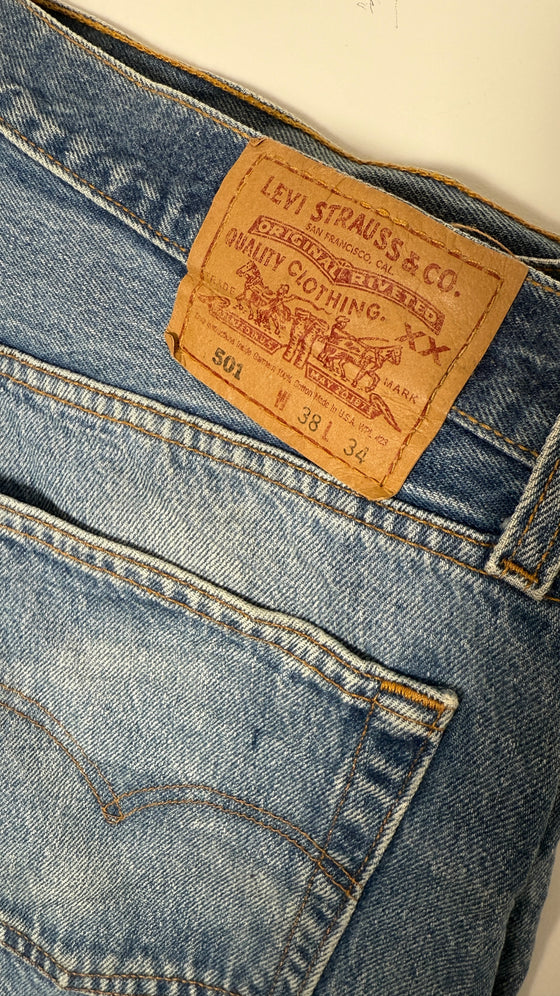 Rare Vintage Levi's 501 XX, USA Made Denim Jeans -  W38 L34