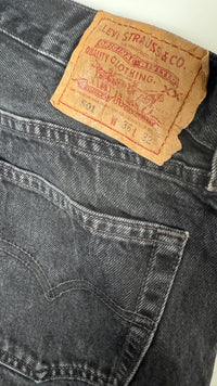 Vintage Levi's 501 XX, USA Made Denim Jeans - Black - W36 L30