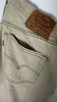 Vintage Levi's 501 XX, USA Made, Denim Jeans - Camel - W34 L32