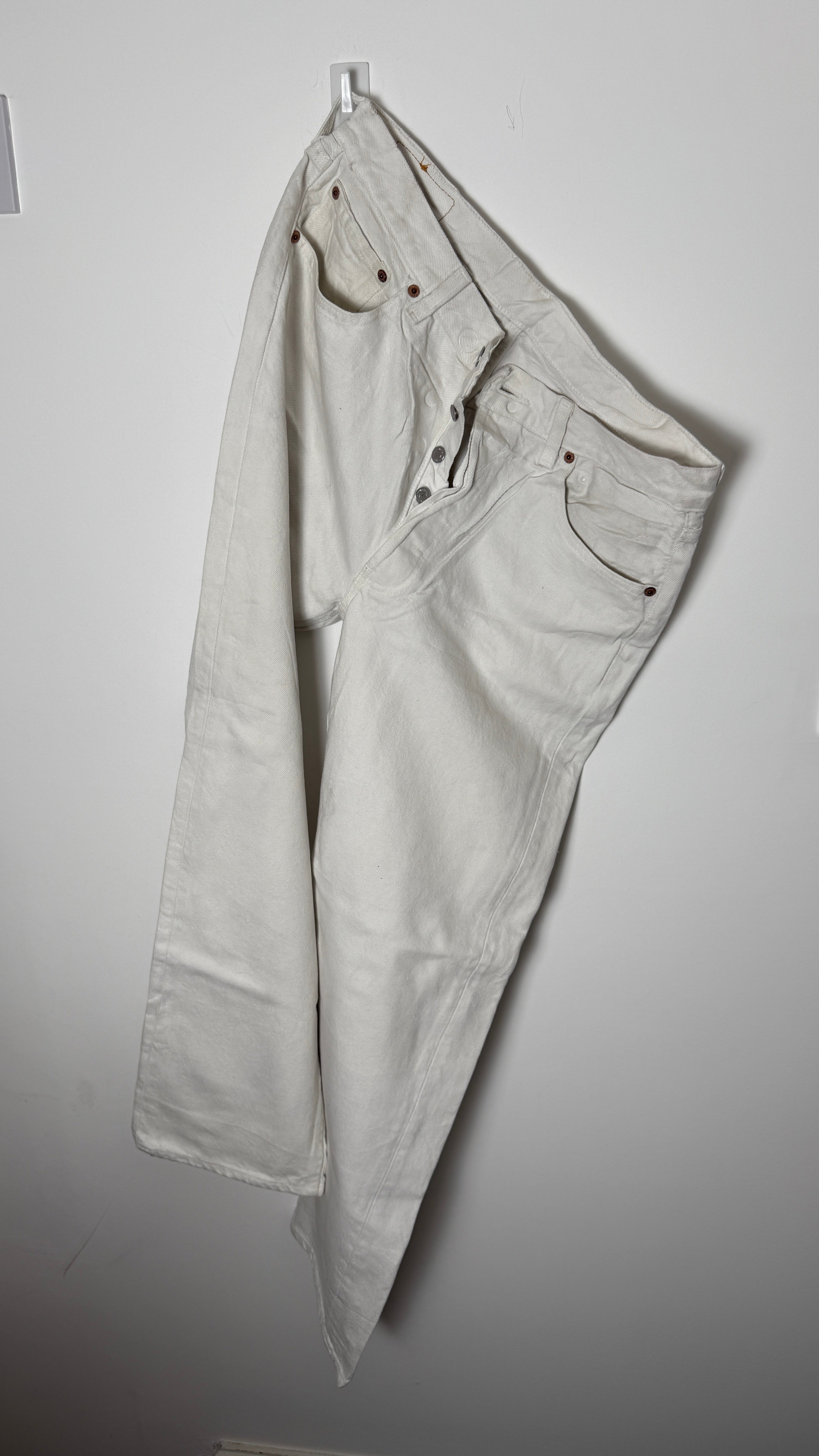 Vintage Levi's 501 XX, USA Made Denim Jeans - White - W34 L30