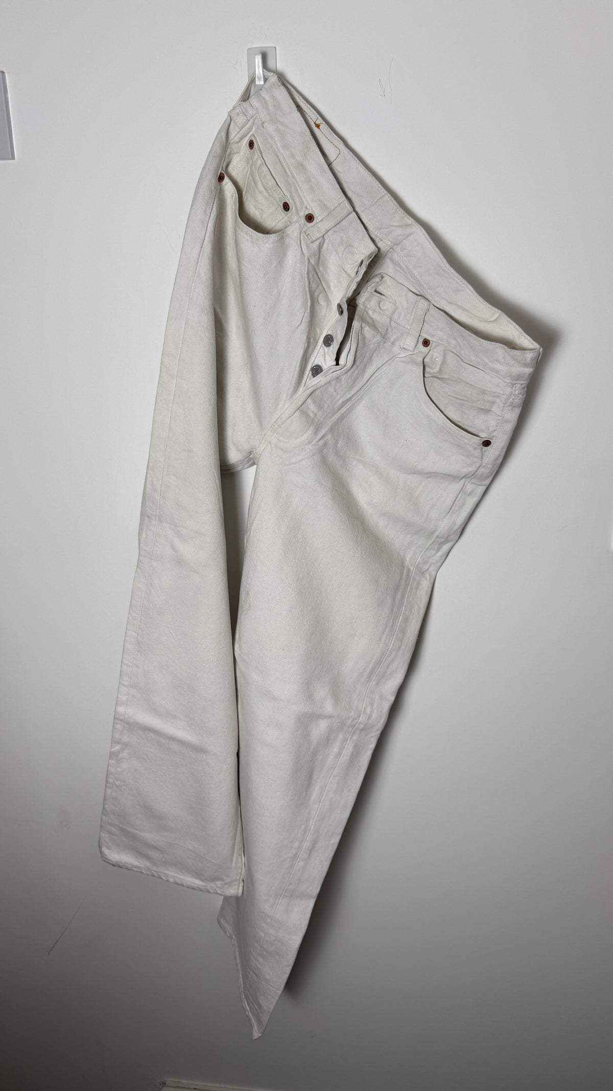 Vintage Levi's 501 XX, USA Made Denim Jeans - White - W34 L30