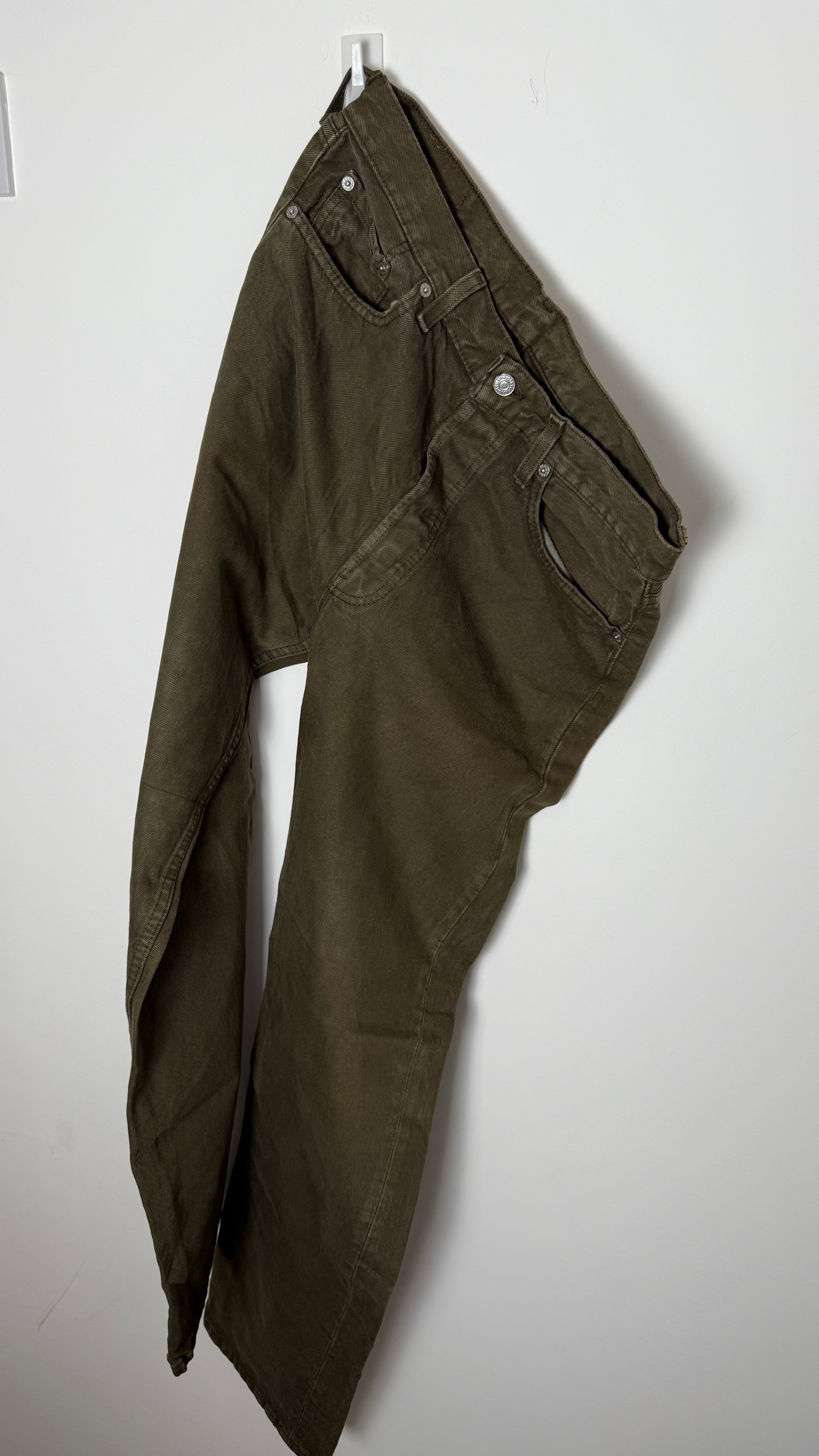 Vintage Levi's 501 XX, USA Made Denim Jeans - Olive - W34 L32