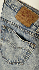 Vintage Levi's 501 XX, USA Made Denim Jeans - Stone Washed Blue - W34 L34