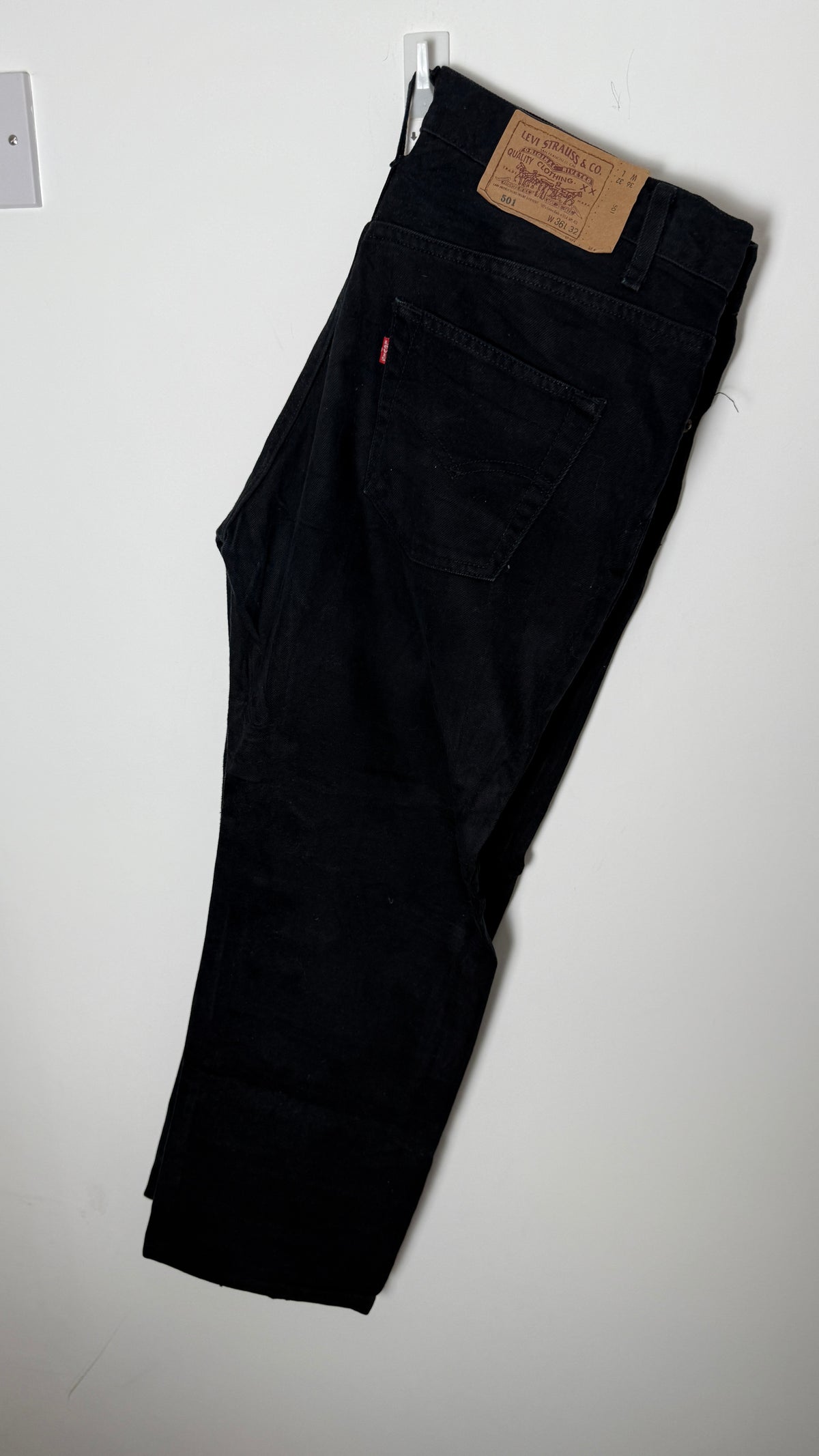 Rare Vintage Levi's 501 XX, USA Made Denim Jeans - Black - W36 L32
