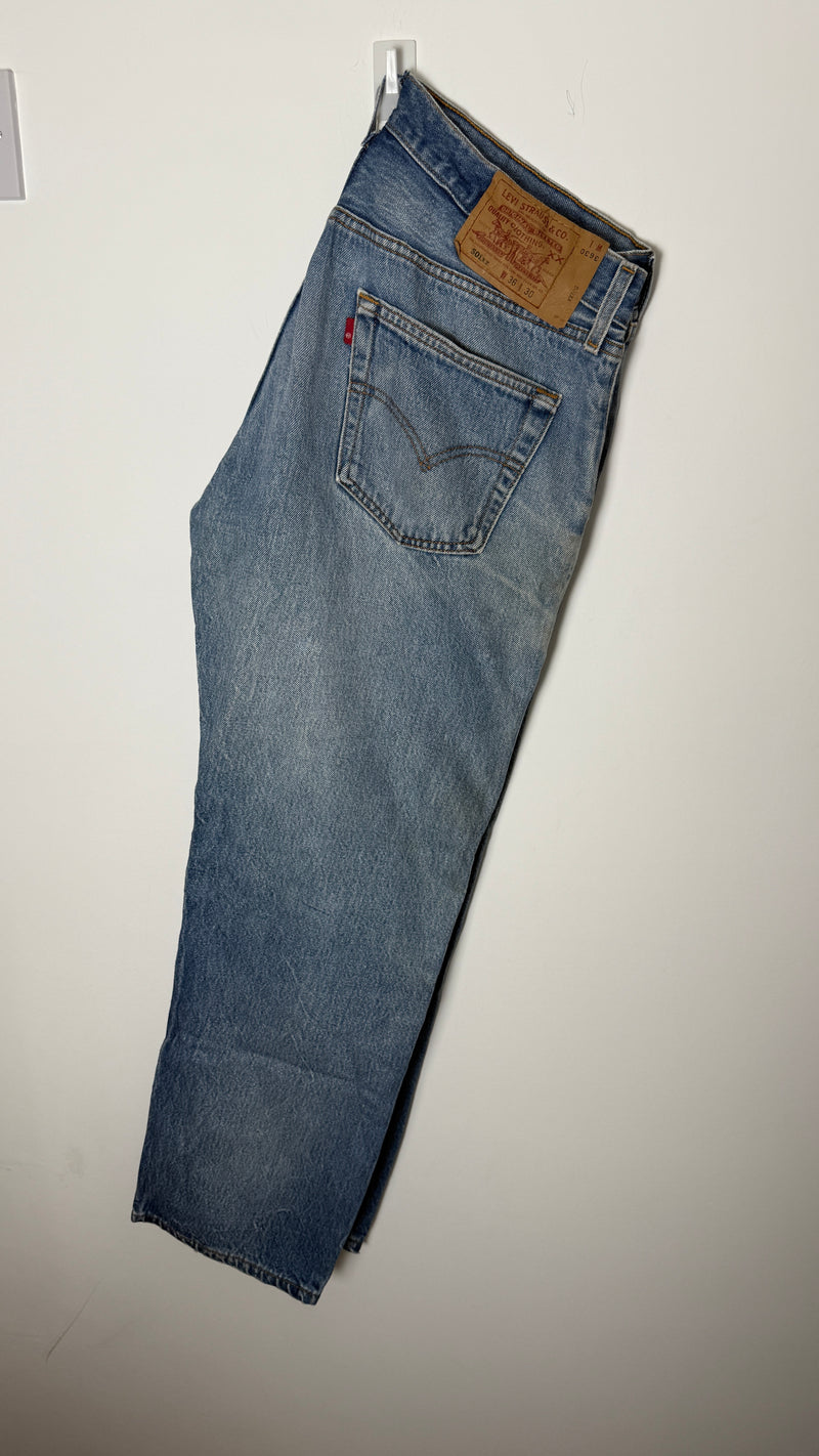 Rare Vintage Levi's 501 XX, USA Made Denim Jeans - Faded Light Blue - W27 L30