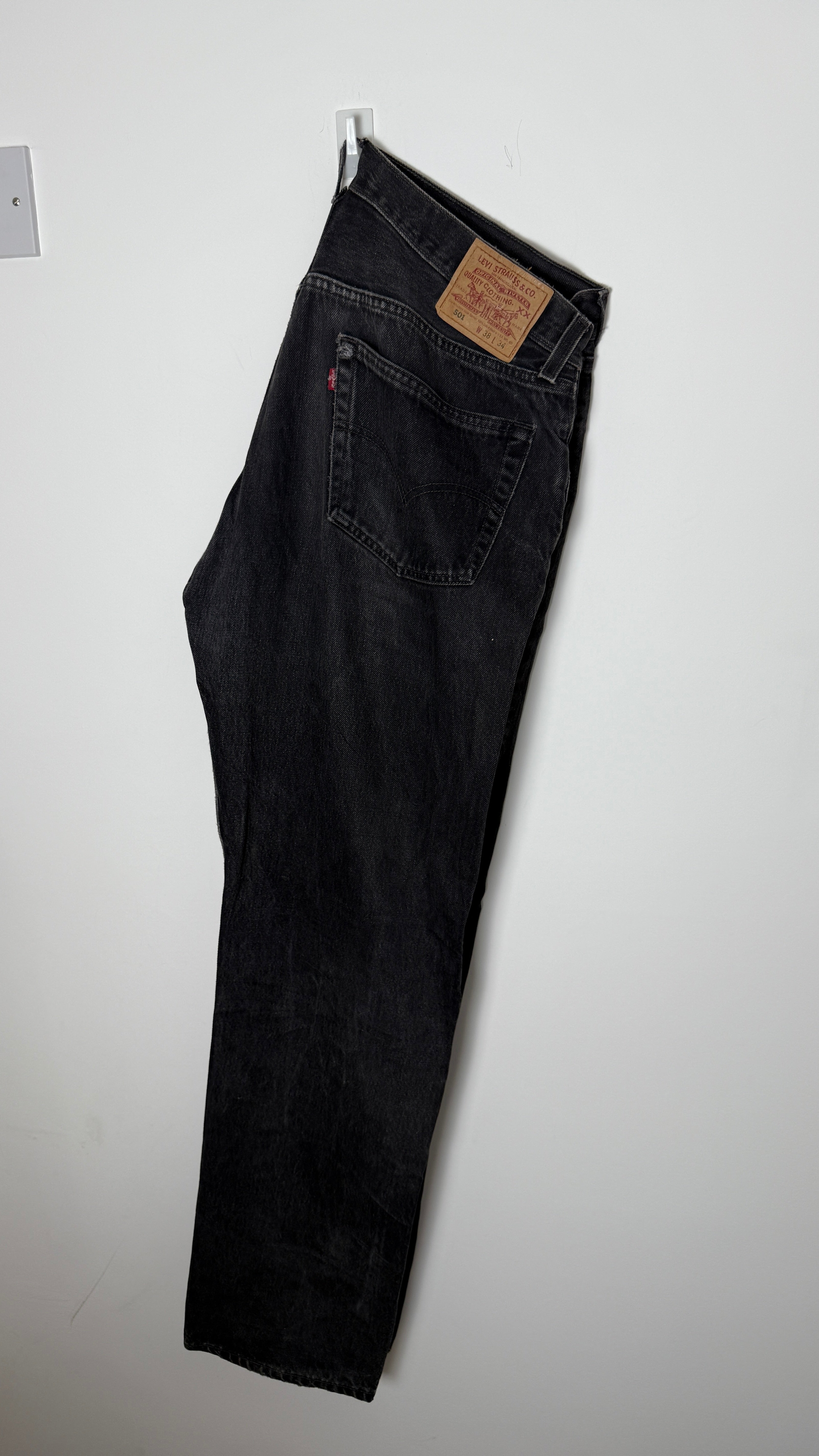 Vintage Levi's 501 XX, USA Made Denim Jeans - Black - W38 L34