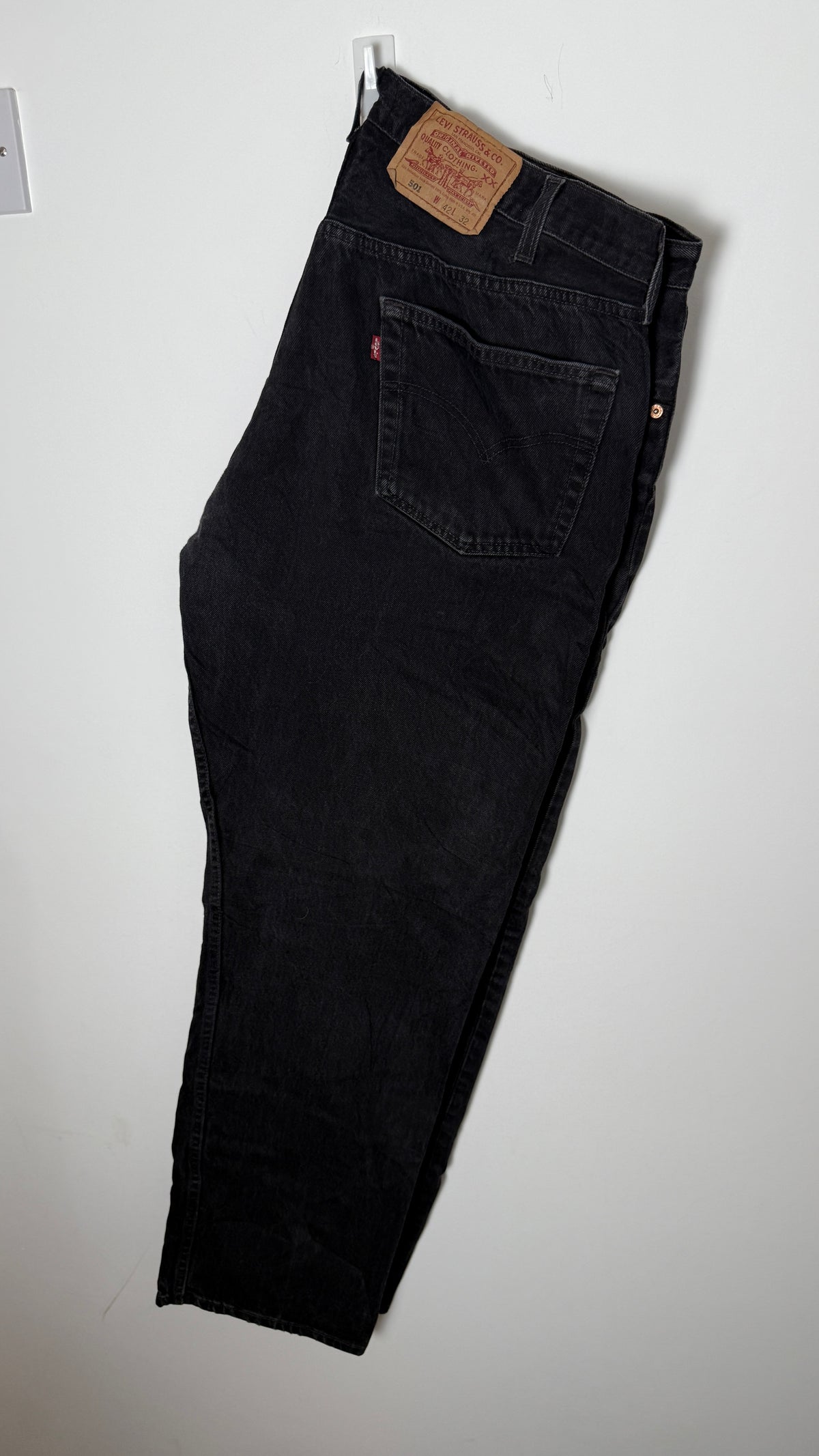 Vintage Levi's 501 XX, USA Made Denim Jeans - Black - W42 L32
