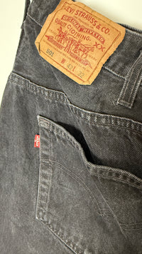 Vintage Levi's 501 XX, USA Made Denim Jeans - Black - W42 L31