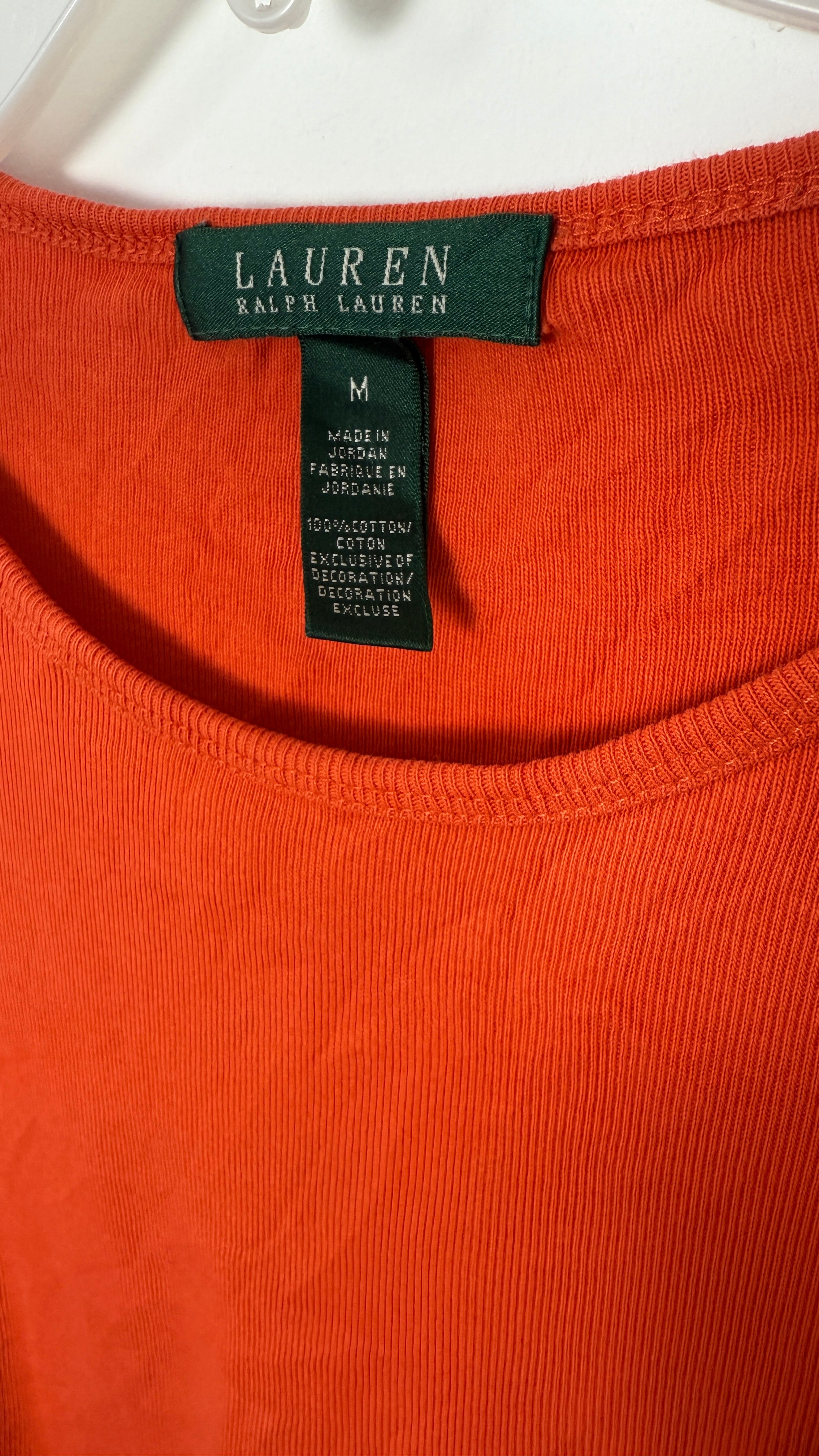 Lauren by Ralph Lauren Long Sleeved Top - Orange