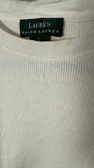 Lauren by Ralph Lauren 1/4 Sleeved Top - White