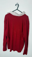 Lauren by Ralph Lauren Long Sleeved Top with shirt collar - Red