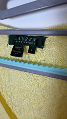Lauren by Ralph Lauren knitted see through sweater - Yellow