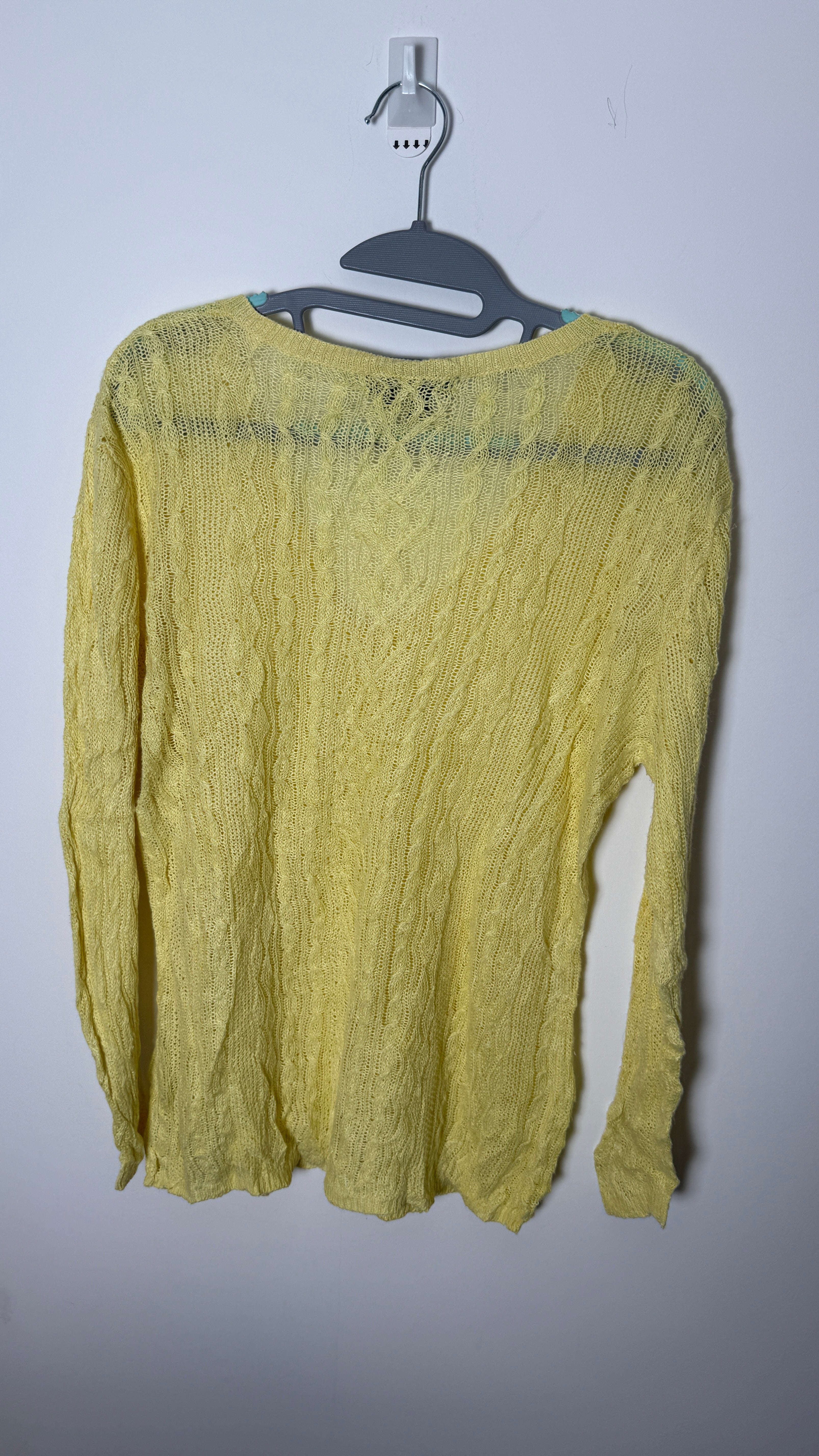 Lauren by Ralph Lauren knitted see through sweater - Yellow