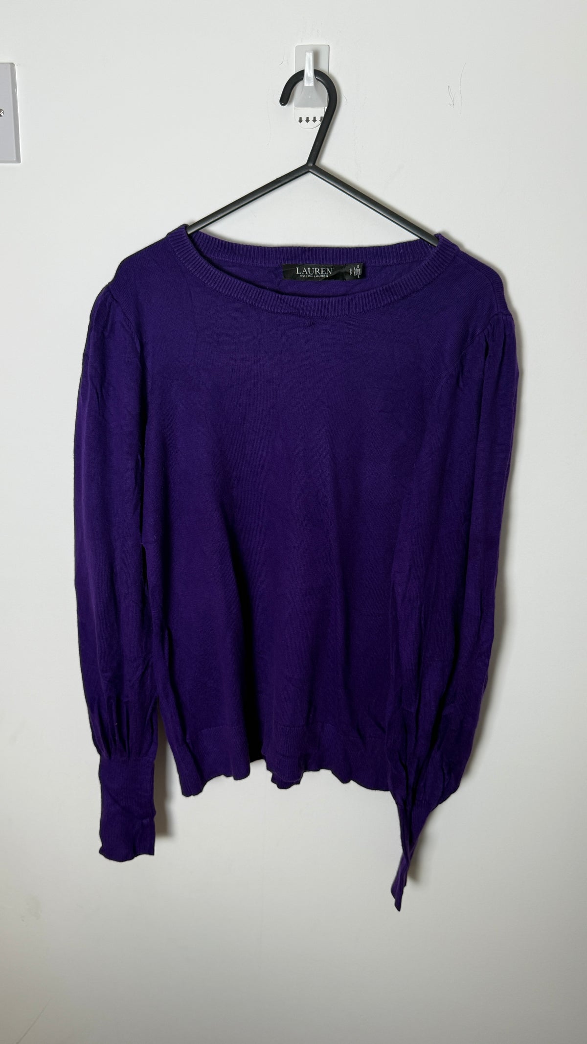 Lauren by Ralph Lauren Long Sleeved Puff Sleeve - Purple