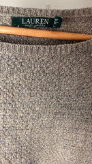 Lauren by Ralph Lauren knitted grey jumper
