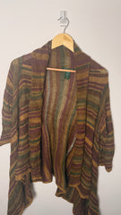 Lauren by Ralph Lauren Y2K Boho Open Linen Cardigan