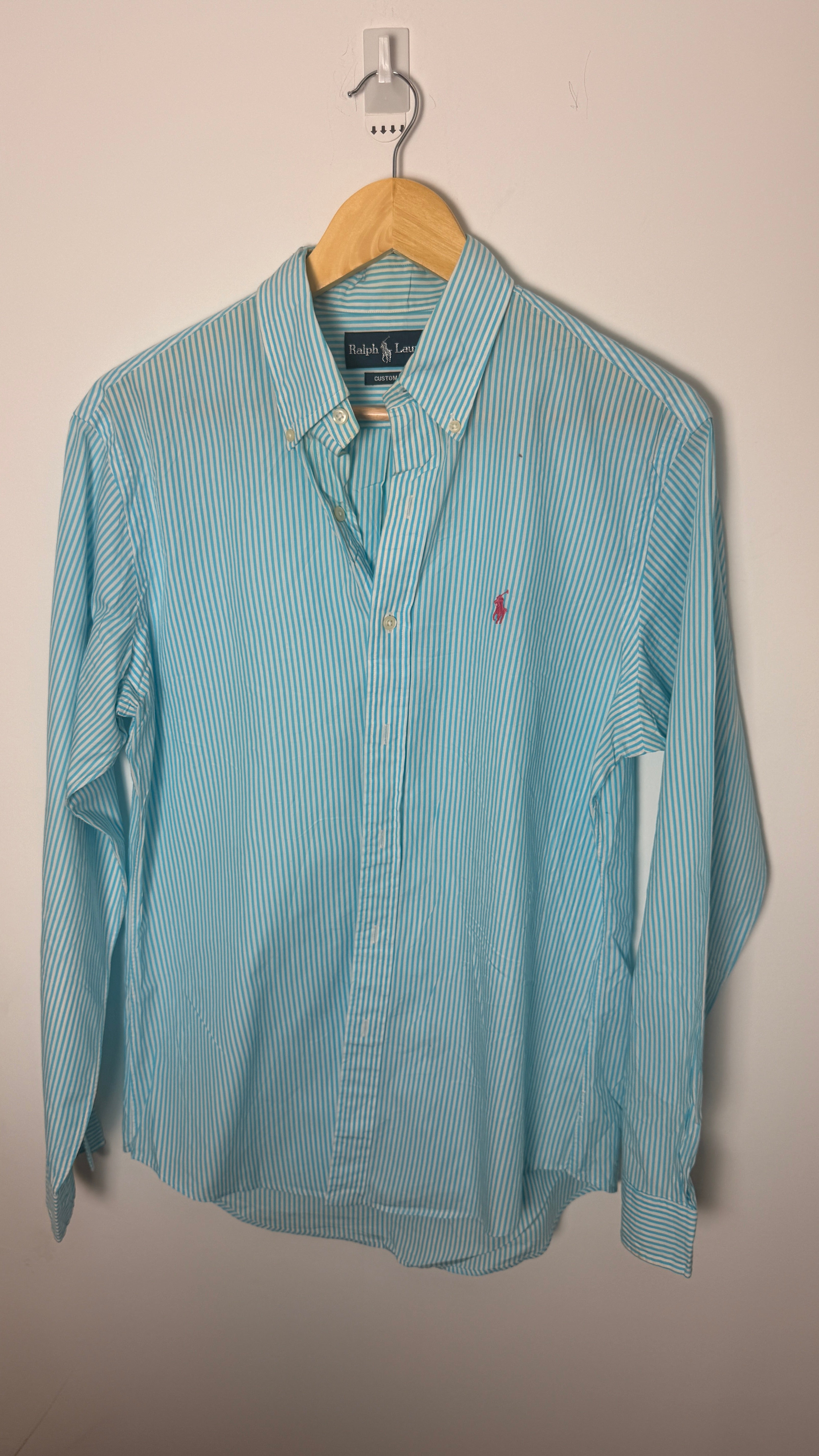 Ralph Lauren Polo Shirt Blue and White Striped