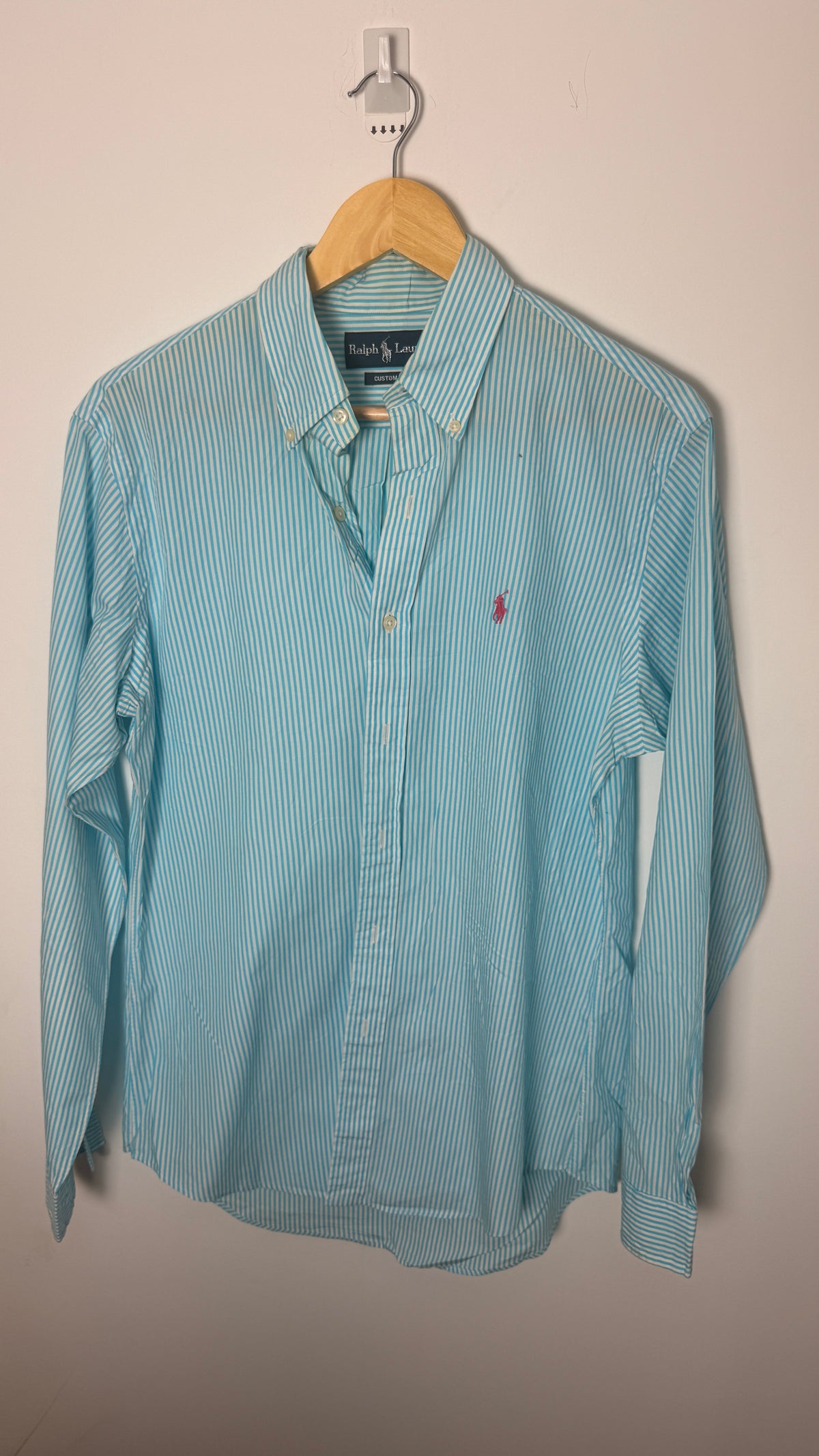 Ralph Lauren Polo Shirt Blue and White Striped