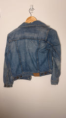 Lauren by Ralph Lauren Blue Denim Jacket with Bedazzled Belt
