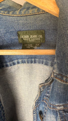 Lauren by Ralph Lauren Blue Denim Jacket with Bedazzled Belt