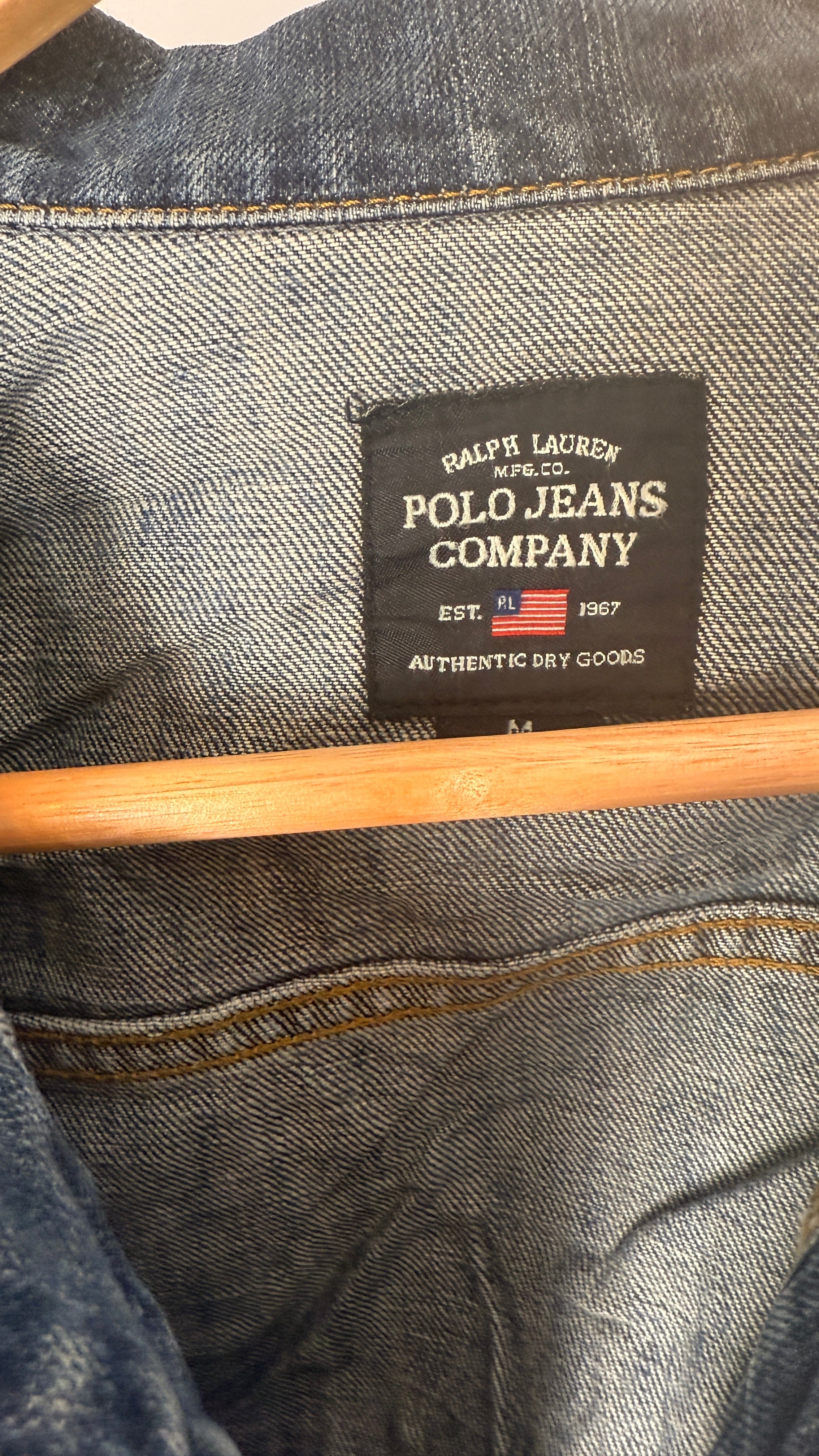 Ralph Lauren Polo Jeans Company Denim Vintage Jacket 1967