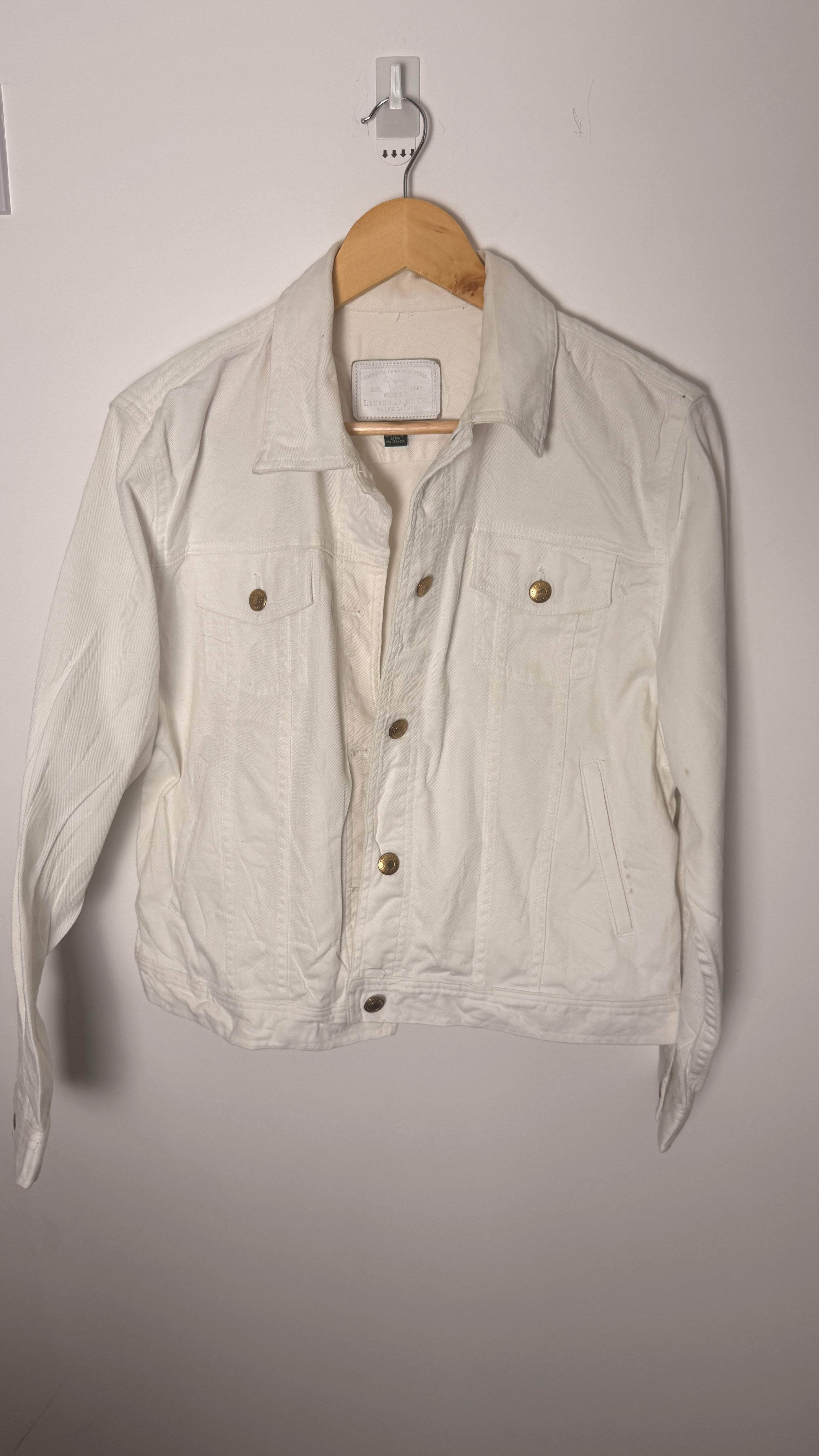Ralph Lauren White Denim Jacket