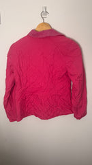 Ralph Lauren Pink Quilted Jacket with Corduroy Collar