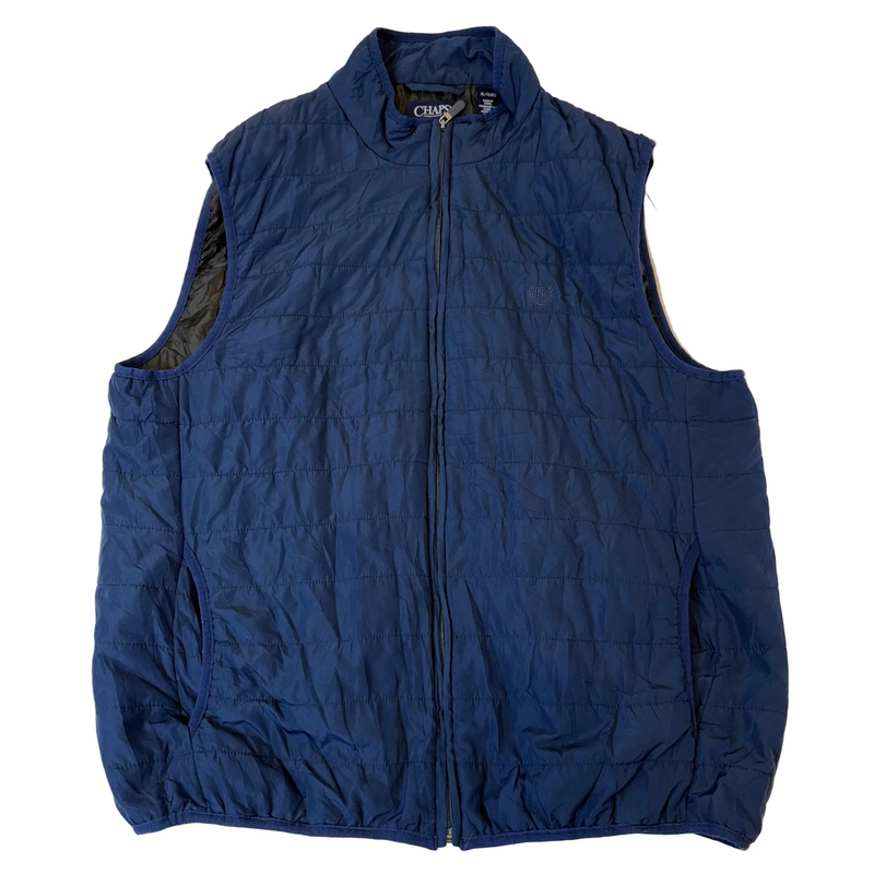 Chaps Blue Quilted Gilet