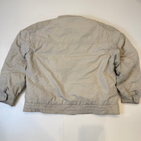 London Fog Cream Puffer Jacket with Blue Lining
