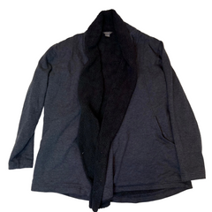 Eddie Bauer Grey Sherpa Lined Cardigan