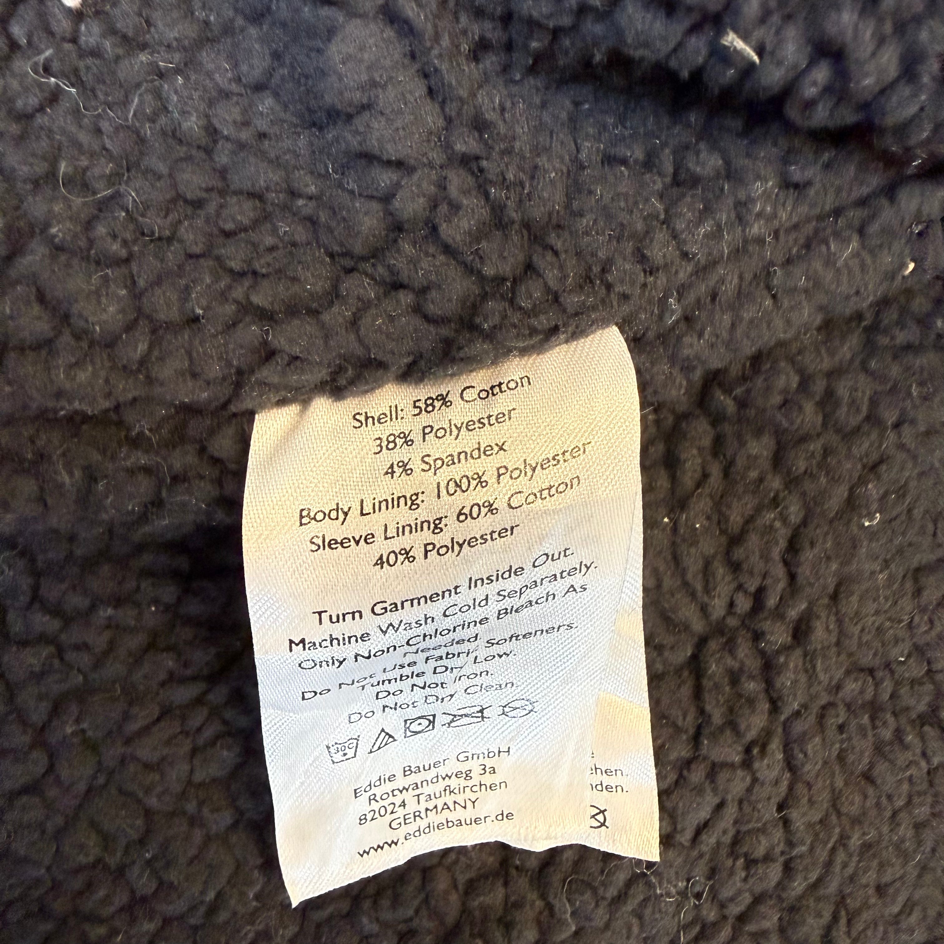 Eddie Bauer Grey Sherpa Lined Cardigan